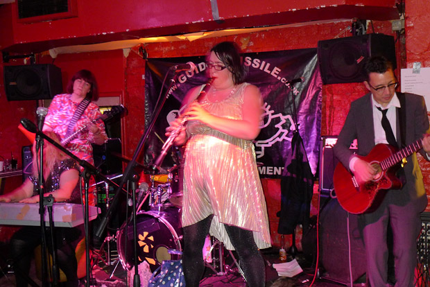 Mrs Mills Experience play the End of the World Party with Glam Chops at the Buffalo Bar, Upper Street, London N1, Thurs 20th December 2012
