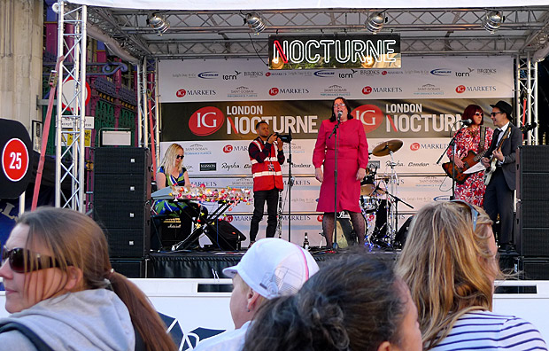 The Mrs Mills Experience at the London Nocturne,	Smithfield Market, Farringdon, central London, Saturday 9th June 2012