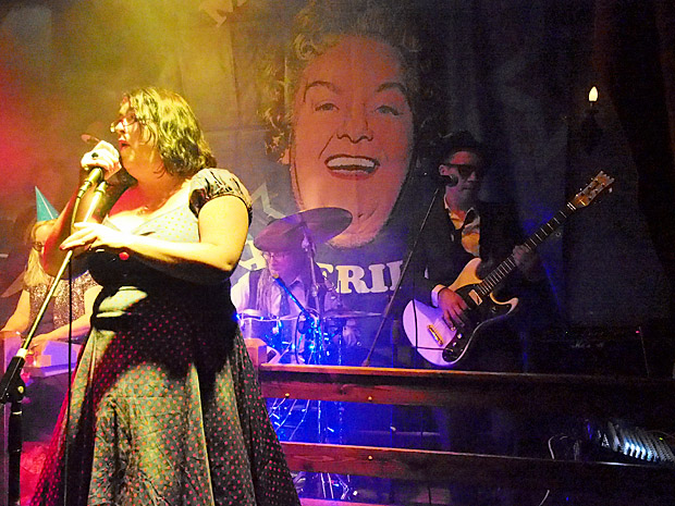 Music hall mayhem on the dancefloor with The Mrs Mills Experience at the Brixton Dogstar, London SW9, 30th June 2012