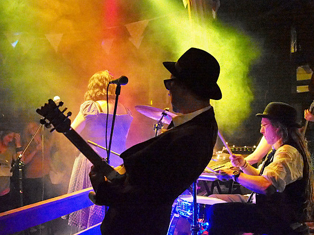 Music hall mayhem on the dancefloor with The Mrs Mills Experience at the Brixton Dogstar, London SW9, 30th June 2012